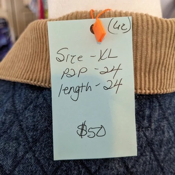 Women's Blue Denim Snowman Jacket - Picture 10 of 10